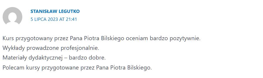 Opinia Stanisław Legutko